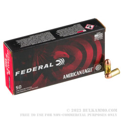 50 Rounds of .380 ACP Ammo by Federal - 95gr FMJ