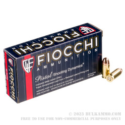 500 Rounds of .45 ACP Ammo by Fiocchi Dynamics - 230gr CMJ