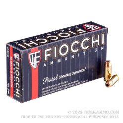 50 Rounds of .40 S&W Ammo by Fiocchi - 165gr JHP