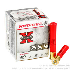 250 Rounds of .410 Ammo by Winchester Super-X - 11/16 ounce #7 1/2 shot