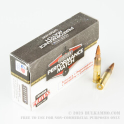 20 Rounds of .223 Ammo by Corbon - 69gr Hollow Point Boat Tail