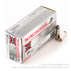 50 Rounds of .38 Spl Ammo by Winchester - 158gr LRN