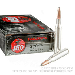 20 Rounds of .270 Win Ammo by Winchester 150yr Commemorative - 150gr Power Point