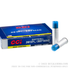 10 Rounds of .38 Spl Ammo by CCI - 100gr #9 shot