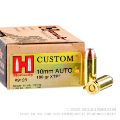 20 Rounds of 10mm Ammo by Hornady - 180gr JHP
