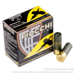 25 Rounds of 12ga Ammo by Fiocchi Golden Pheasant - 1 3/8 ounce #6 Nickel Plated shot