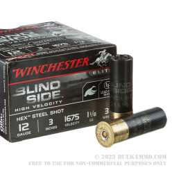25 Rounds of 12ga 3" Ammo by Winchester Blind Side - 1 1/8 ounce #3 Shot