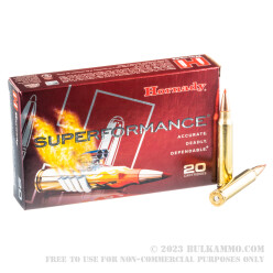 20 Rounds of .300 Win Mag Ammo by Hornady Superformance - 180gr SST