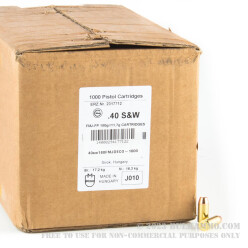 1000 Rounds of .40 S&W Ammo by GECO - 180gr FMJ