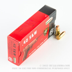 1000 Rounds of .40 S&W Ammo by GECO - 180gr FMJ