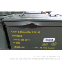 1 Surplus 50 Cal Ammo Can - Green - Used & Beat Up