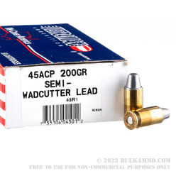 500 Rounds of .45 ACP Ammo by Ultramax Remanufactured - 200gr SWC