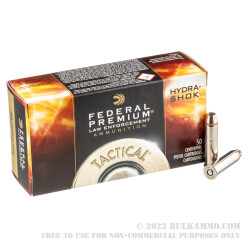 50 Rounds of .357 Mag Ammo by Federal Tactical - 158gr Hydra-Shok JHP