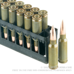 20 Rounds of 6.5mm Grendel  Ammo by Wolf Military Classic - 100 gr FMJ