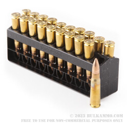20 Rounds of 7.62x39mm Ammo by Remington - 123gr MC