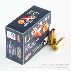 20 Rounds of .45 ACP Ammo by Corbon - 160gr DPX