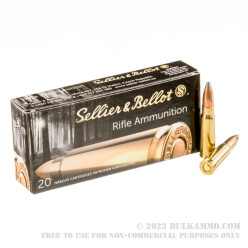 600 Rounds of 7.62x39mm Ammo by Sellier & Bellot - 124gr SP