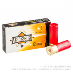 250 Rounds of 12ga Ammo by Armscor -  00 Buck