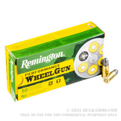 500 Rounds of .38 S&W Ammo by Remington Performance WheelGun - 146gr LRN