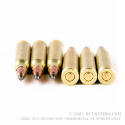 500 Rounds of .223 Ammo by Golden Bear (Brass-Plated Steel Case) - 62gr Soft Point
