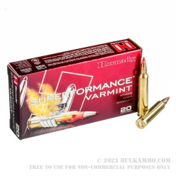 20 Rounds of .204 Ruger Ammo by Hornady - 32gr Vmax