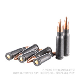 100 Rounds of 7.62x39mm Ammo by Tula - 124gr FMJ