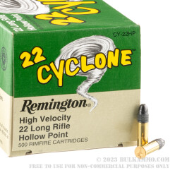500  Rounds of .22 LR Ammo by Remington - 36gr LHP
