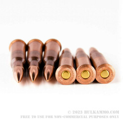 20 Rounds of 7.62x54r Ammo by Wolf Military Classic - 148gr FMJ
