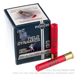 25 Rounds of .410 Ammo by Fiocchi - 11/16 ounce #9 shot
