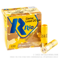250 Rounds of 20ga Ammo by Rio Ammunition -  #1 Buck