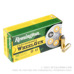 50 Rounds of .45 Long-Colt Ammo by Remington Performance WheelGun - 250gr LRN
