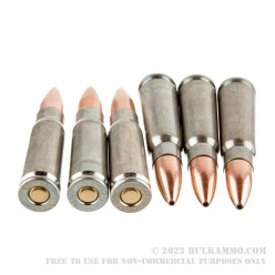 20 Rounds of 7.62x39mm Ammo by Silver Bear - 123gr HP