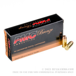 1000 Rounds of .40 S&W Ammo by PMC - 165gr FMJFN