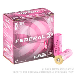250 Rounds of 12ga Pink Hull Ammo by Federal - 1 1/8 ounce #8 shot