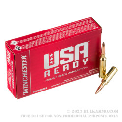 20 Rounds of 6.5 Creedmoor Ammo by Winchester USA Ready - 140gr Open Tip