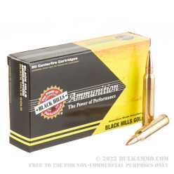 20 Rounds of .300 Win Mag Ammo by Black Hills Gold Ammunition - 165gr GMX