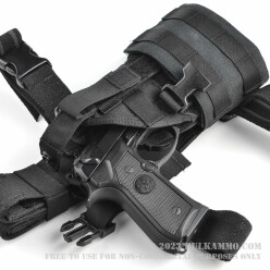 Eagle Industries Holster - Belt, Leg-Drop, or MOLLE wear options - Black