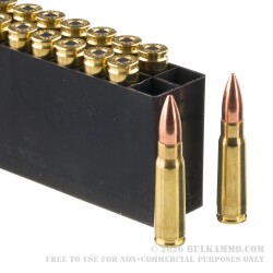 200 Rounds of 7.62x39 Ammo by Hornady Frontier - 123gr FMJ