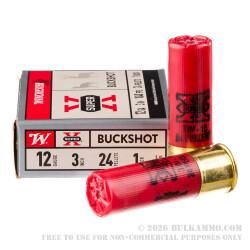 250 Rounds of 12ga Ammo by Winchester -  #1 Buck