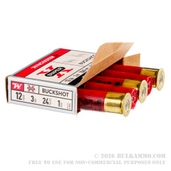 250 Rounds of 12ga Ammo by Winchester -  #1 Buck