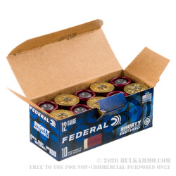 10 Rounds of 12ga Ammo by Federal Shorty Shotshell - 1-3/4" 1 ounce rifled slug