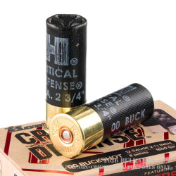 10 Rounds of 12ga Ammo by Hornady Critical Defense - 2-3/4" 00 Buck