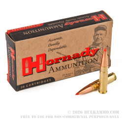 20 Rounds of .300 AAC Blackout Ammo by Hornady - 208gr A-MAX Match 20 Rounds of .300 AAC Blackout Ammo by Hornady - 208gr A-MAX Match