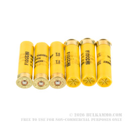 250 Rounds of 20ga Ammo by Fiocchi - 7/8 ounce #7 1/2 shot