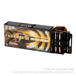 200 Rounds of 30-30 Win Ammo by Federal HammerDown - 150gr Bonded SP
