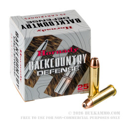 25 Rounds of .357 Magnum Ammo by Hornady Backcountry Defense - 165gr DGH