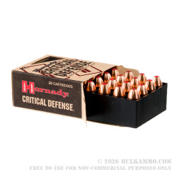 200 Rounds of .45 ACP Ammo by Hornady Critical Defense - 185gr JHP