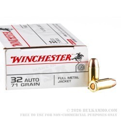 500 Rounds of .32 ACP Ammo by Winchester USA - 71gr FMJ