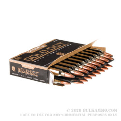 500 Rounds of .223 Rem Ammo by Speer Gold Dot - 75gr SP