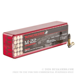 100 Rounds of .22 LR Ammo by Winchester M-22 Subsonic - 45 gr RN 100 Rounds of .22 LR Ammo by Winchester M-22 Subsonic - 45 gr RN